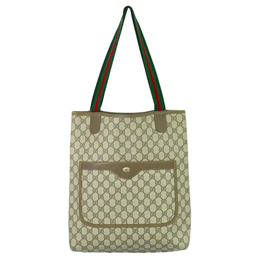 GUCCI オールドグッチ シェリーライン トートバッグ ベージュ