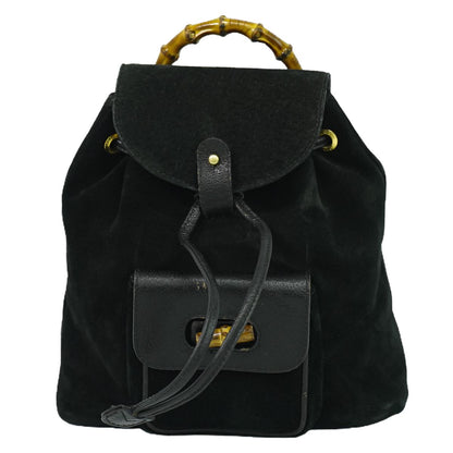 GUCCI バンブー ミニ リュックサック ブラック