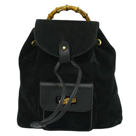 GUCCI バンブー ミニ リュックサック ブラック