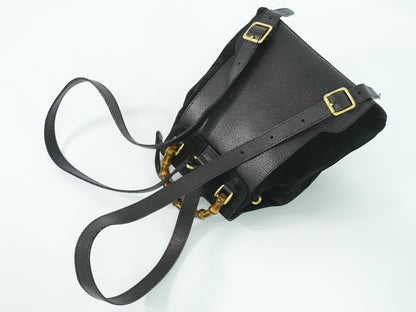 GUCCI バンブー ミニ リュックサック ブラック