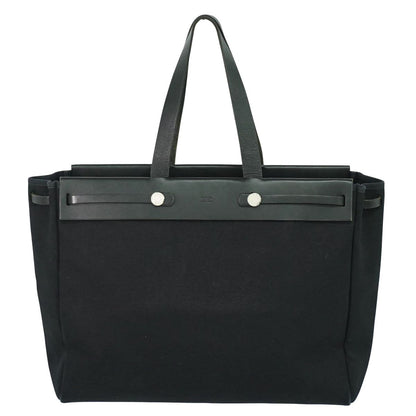 HERMES エールバッグ カバス GM トートバッグ □F刻 ブラック