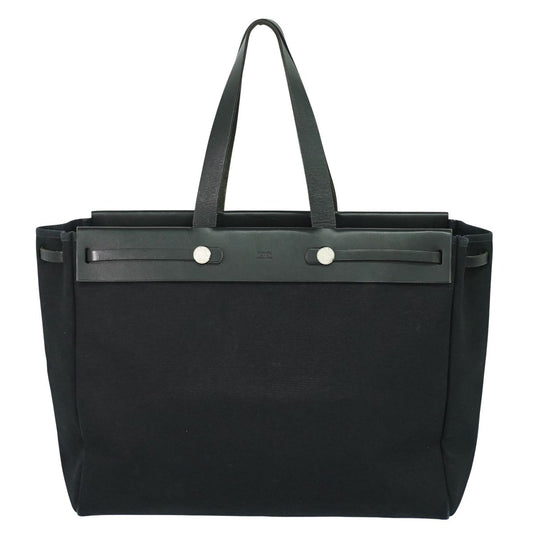 HERMES エールバッグ カバス GM トートバッグ □F刻 ブラック