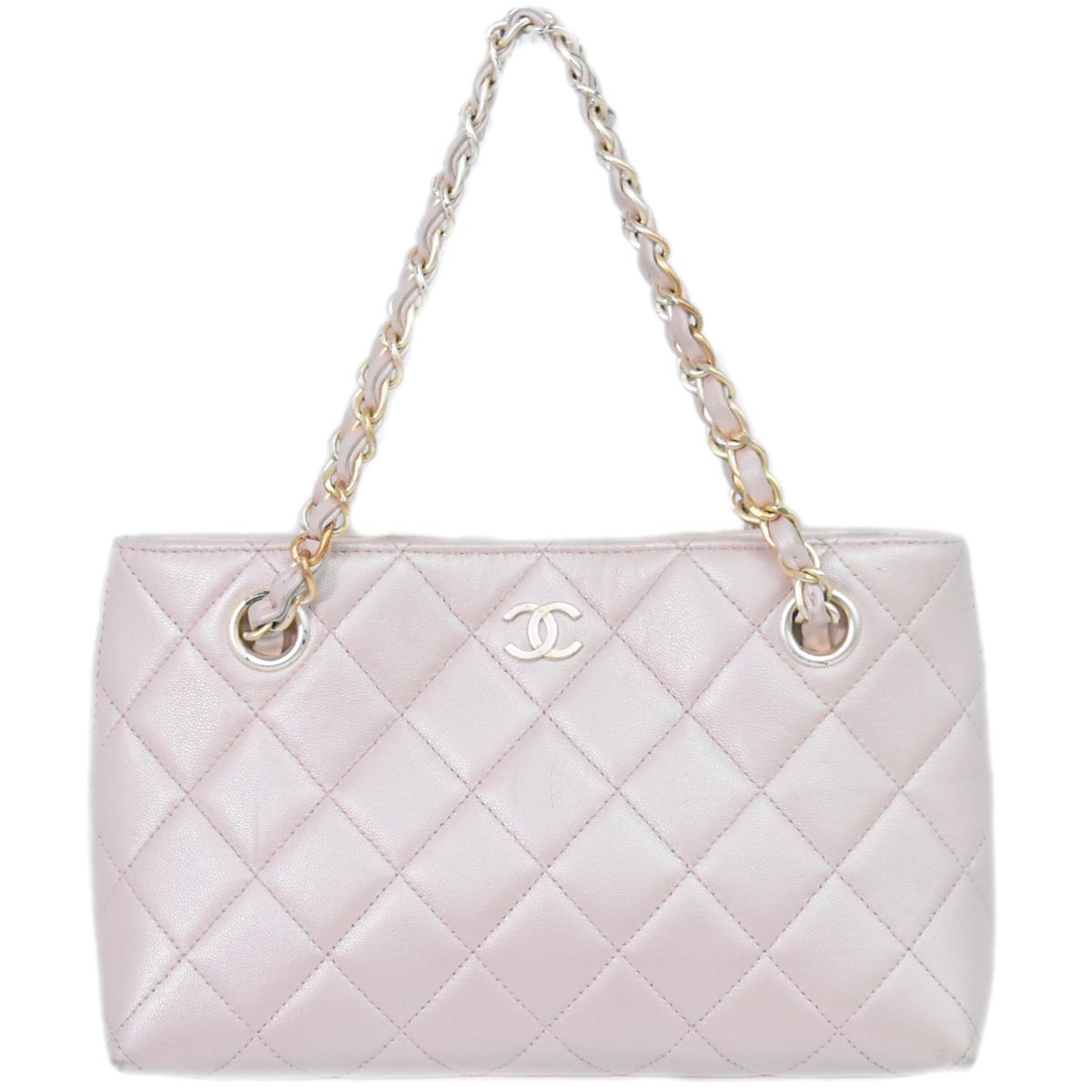 CHANEL ココマーク マトラッセ ハンドバッグ ピンク