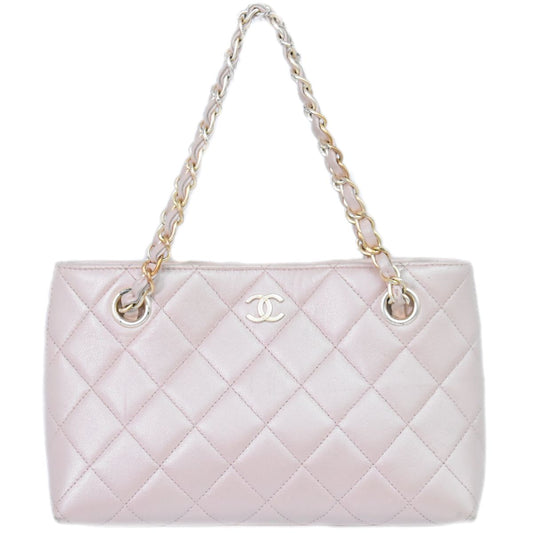CHANEL ココマーク マトラッセ ハンドバッグ ピンク