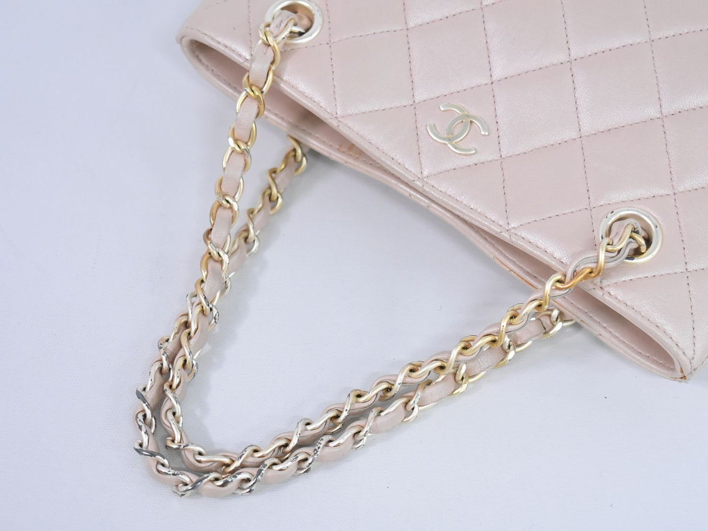 CHANEL ココマーク マトラッセ ハンドバッグ ピンク