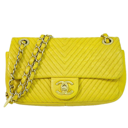 CHANEL ココマーク ショルダーバッグ イエロー