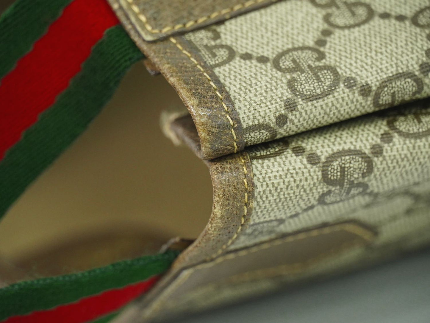 GUCCI オールドグッチ GGスプリーム トートバッグ ベージュ