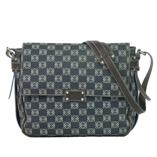 LOEWE アナグラム ショルダーバッグ ネイビー