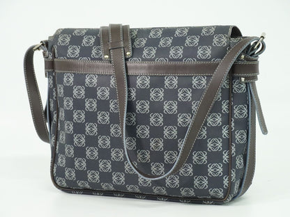 LOEWE アナグラム ショルダーバッグ ネイビー
