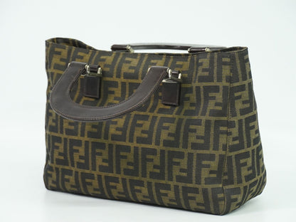 FENDI ズッカ ハンドバッグ ブラウン 26329