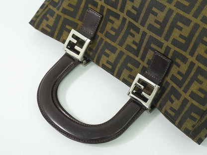 FENDI ズッカ ハンドバッグ ブラウン 26329
