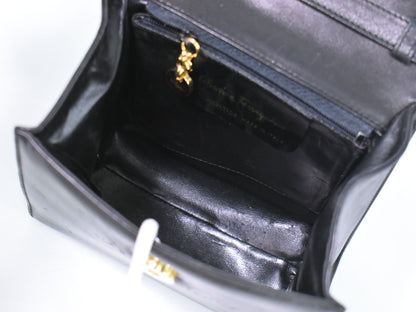 Salvatore Ferragamo ヴァラ 2WAY ショルダーバッグ ブラック