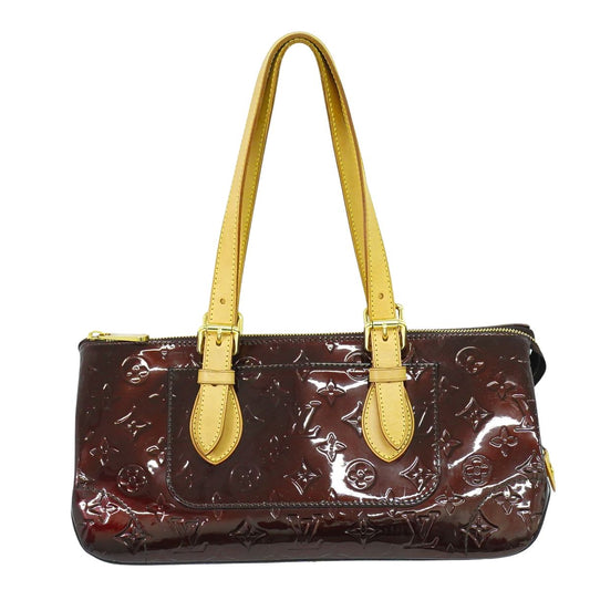 LOUIS VUITTON ローズウッド アヴェニュー ヴェルニ レザー ショルダーバッグ アマラント M93510