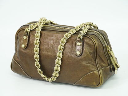 GUCCI ショルダーバッグ メタリックブラウン 152462