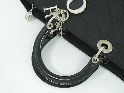 Christian Dior レディディオール ハンドバッグ ブラック