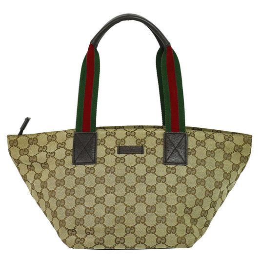 GUCCI シェリーライン ハンドバッグ ベージュ ブラウン 131228
