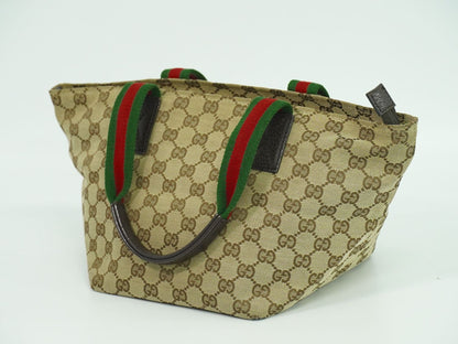 GUCCI シェリーライン ハンドバッグ ベージュ ブラウン 131228