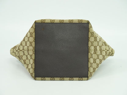 GUCCI シェリーライン ハンドバッグ ベージュ ブラウン 131228