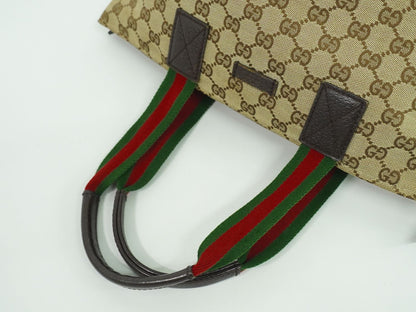 GUCCI シェリーライン ハンドバッグ ベージュ ブラウン 131228