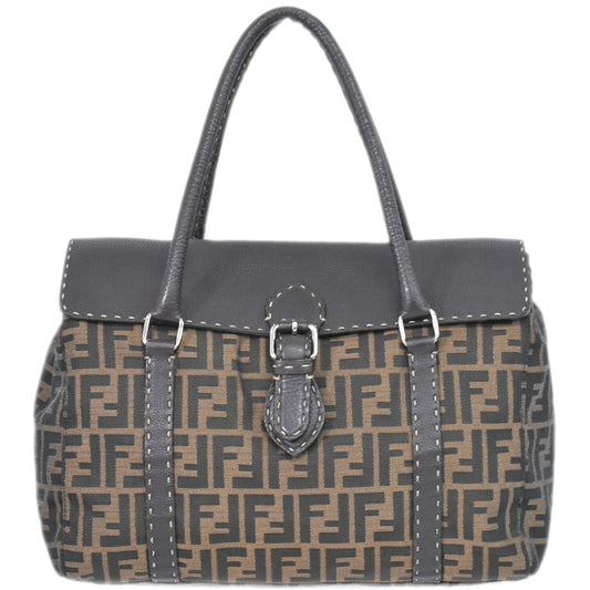 FENDI セレリア ズッカ トートバッグ ブラウン 8BR449