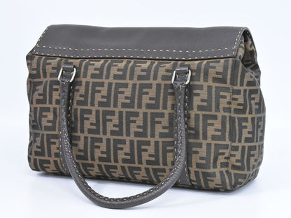 FENDI セレリア ズッカ トートバッグ ブラウン 8BR449