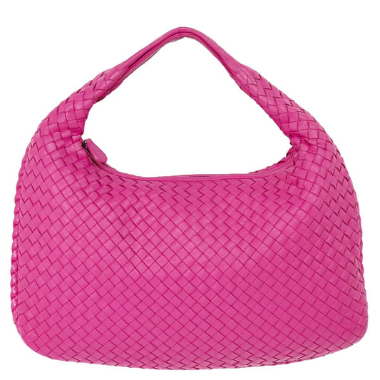 BOTTEGA VENETA ホーボー イントレチャート ハンドバッグ ピンク