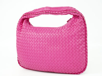 BOTTEGA VENETA ホーボー イントレチャート ハンドバッグ ピンク