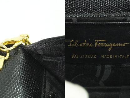 Salvatore Ferragamo ヴァラ ショルダーバッグ ブラック