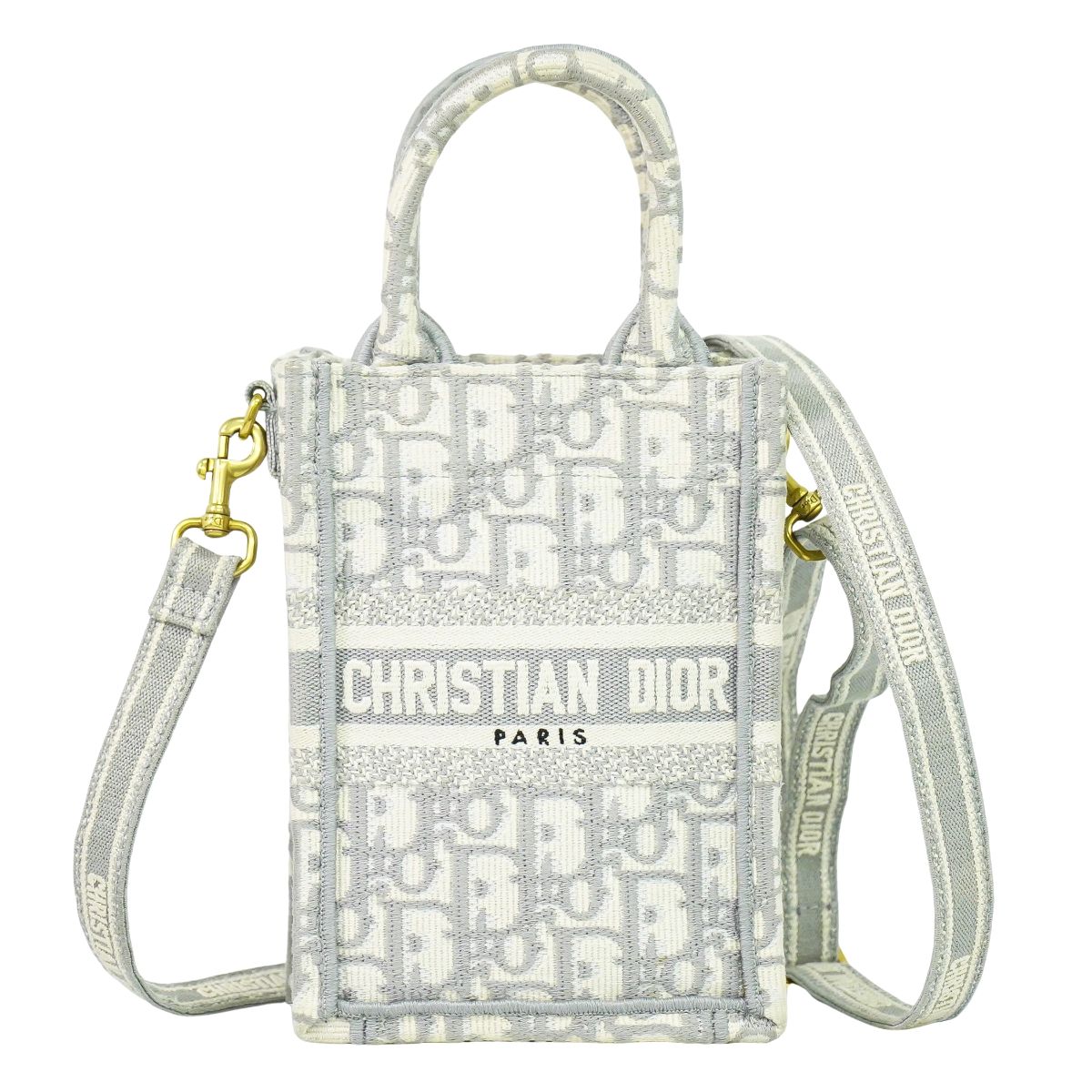 Christian Dior ブックトート トロッター 2WAY ショルダーバッグ グレー