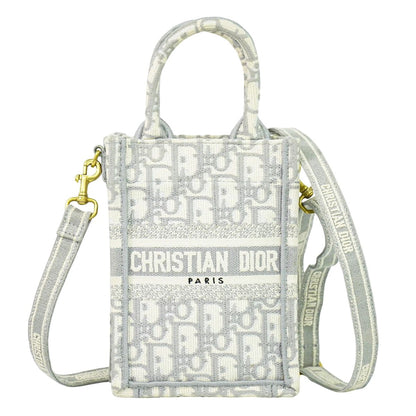Christian Dior ブックトート トロッター 2WAY ショルダーバッグ グレー