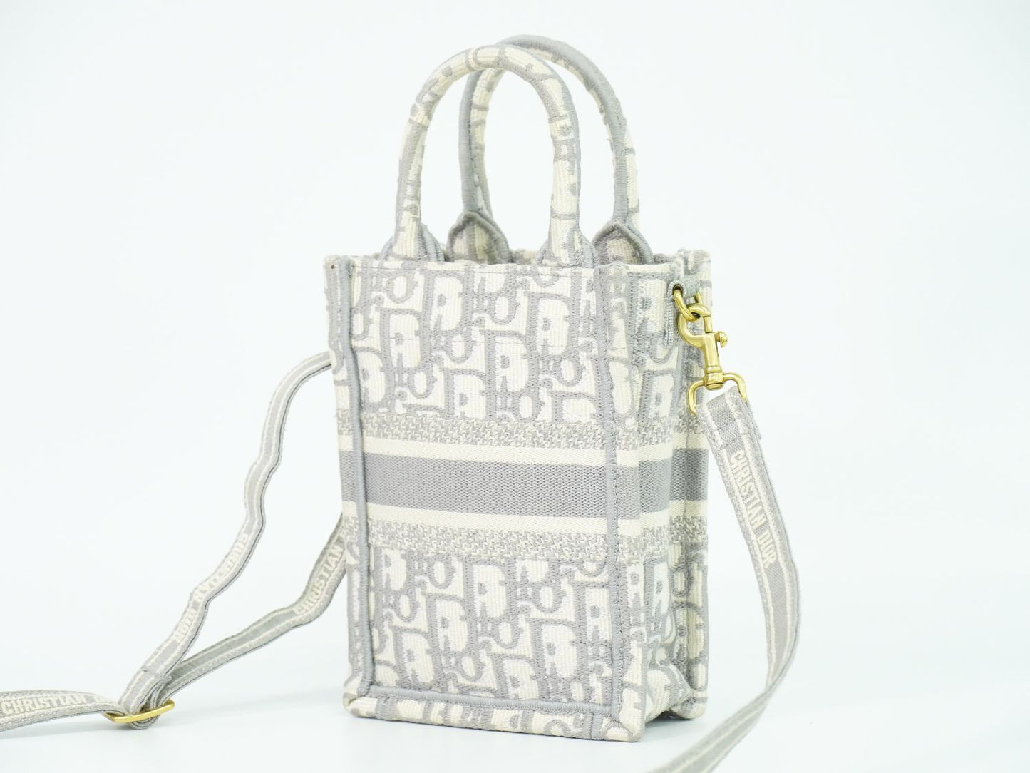 Christian Dior ブックトート トロッター 2WAY ショルダーバッグ グレー