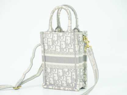 Christian Dior ブックトート トロッター 2WAY ショルダーバッグ グレー