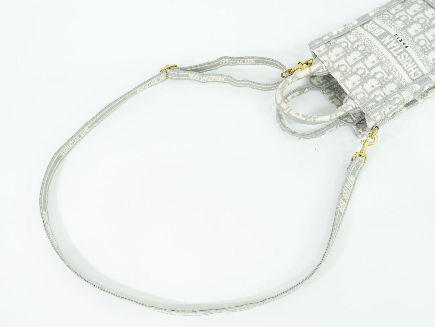 Christian Dior ブックトート トロッター 2WAY ショルダーバッグ グレー