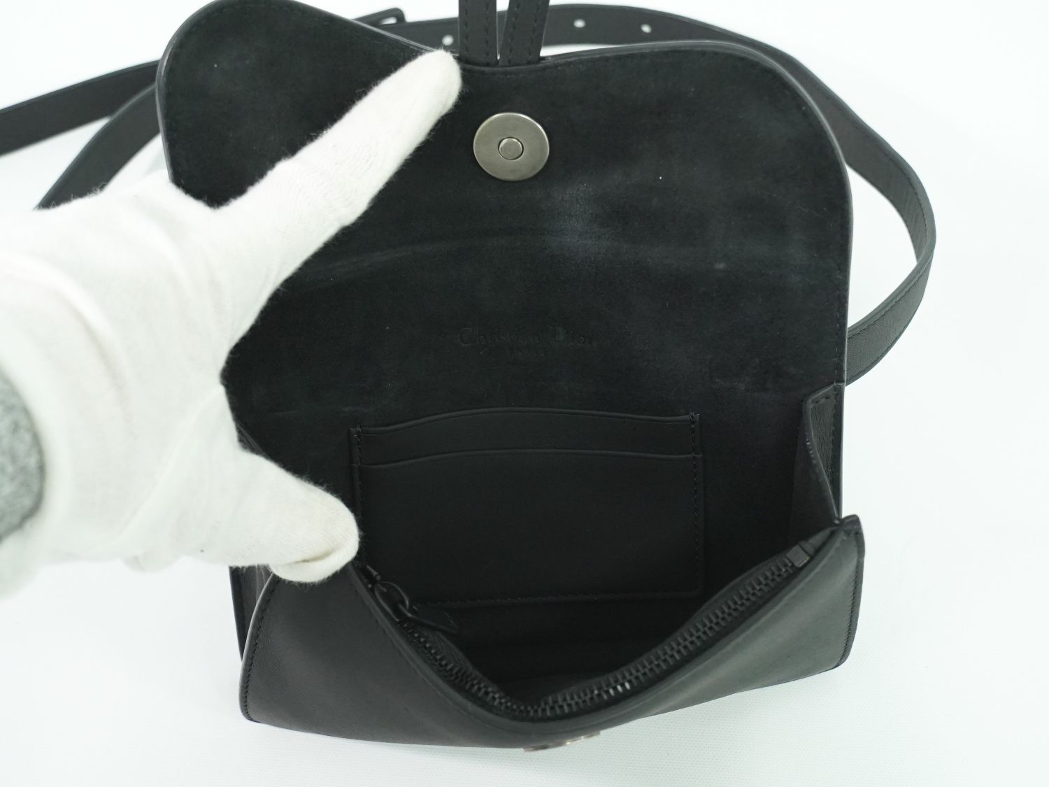 【お洒落♪】Dior★Saddle ポーチベルト ブラック sold-out Dior サドル ベルトポーチ - Ur