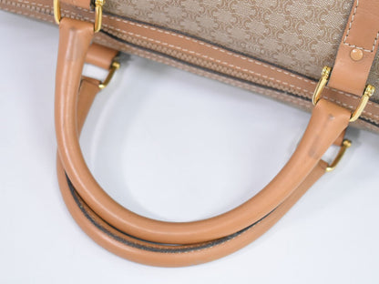 CELINE マカダム ボストンバッグ ベージュ