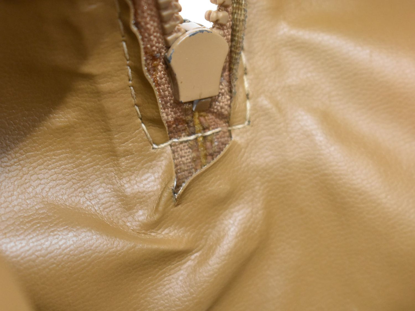 CELINE マカダム ボストンバッグ ベージュ