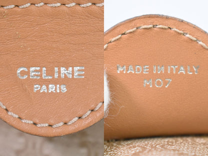 CELINE マカダム ボストンバッグ ベージュ