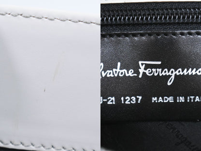 Salvatore Ferragamo ガンチーニ トートバッグ ベージュ ライトグレー