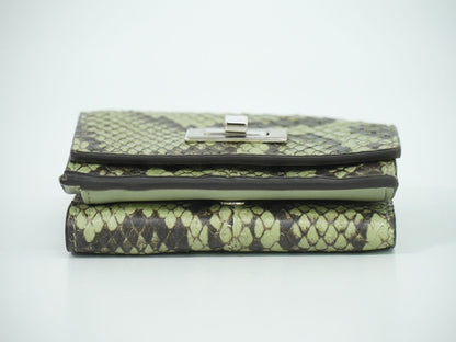 FENDI ピーカブー 折財布 グリーン系 ブラウン 8M0426