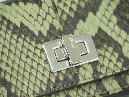 FENDI ピーカブー 折財布 グリーン系 ブラウン 8M0426