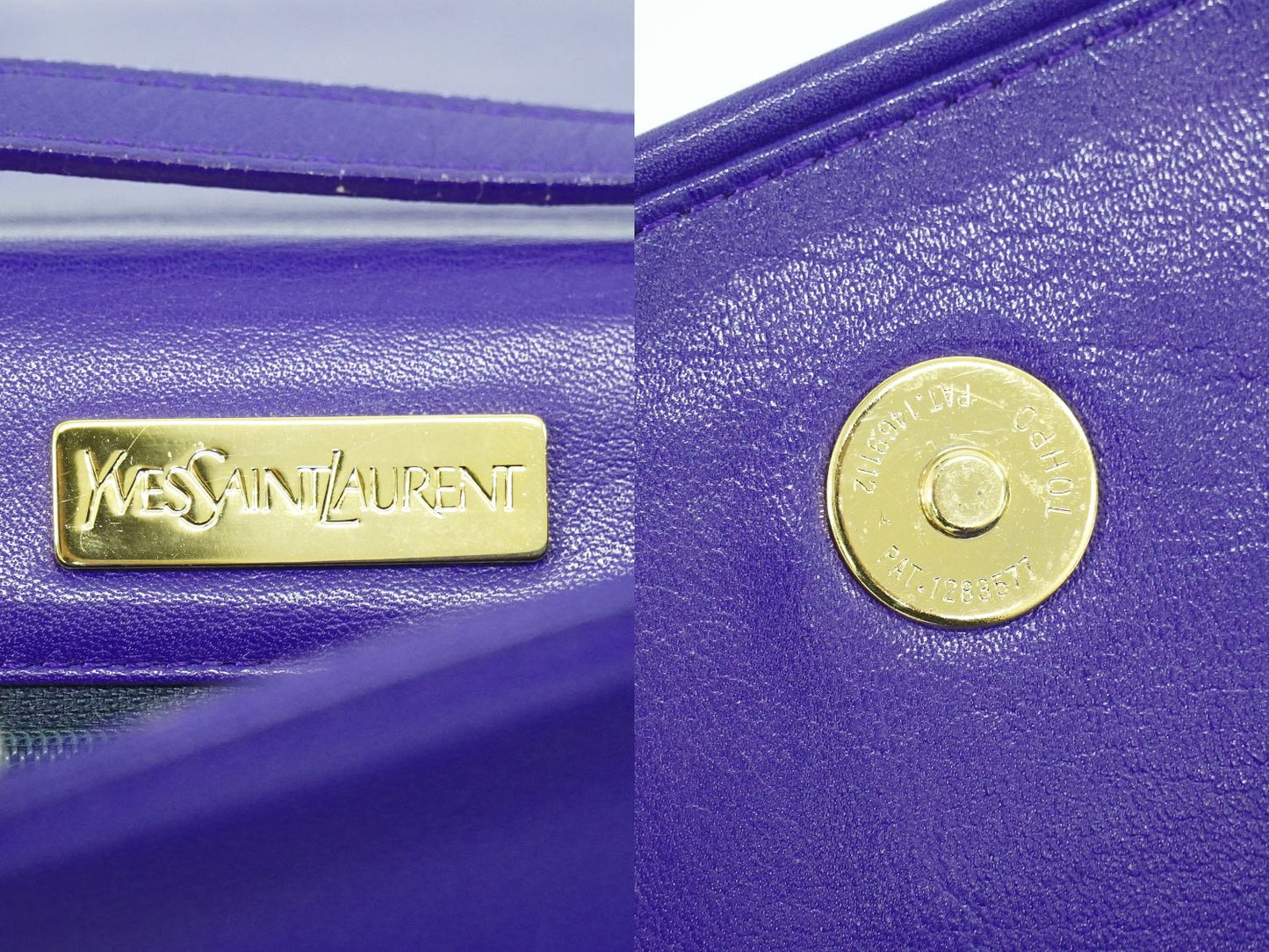 YVES SAINT LAURENT スタースタッズ ショルダーバッグ ブルー