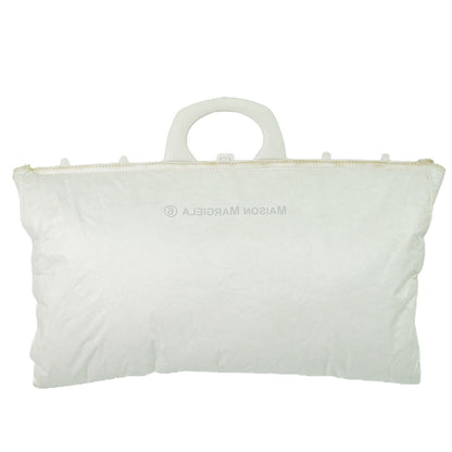 MM6 Maison Margiela リバースロゴ ハンドバッグ ホワイト