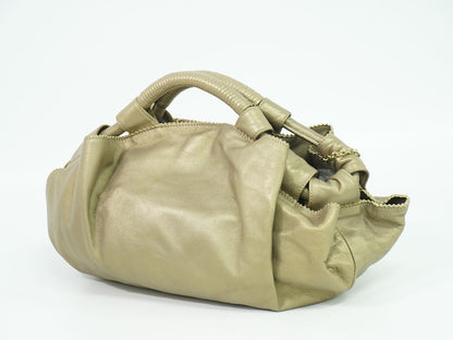 LOEWE ナッパアイレ ハンドバッグ ゴールド