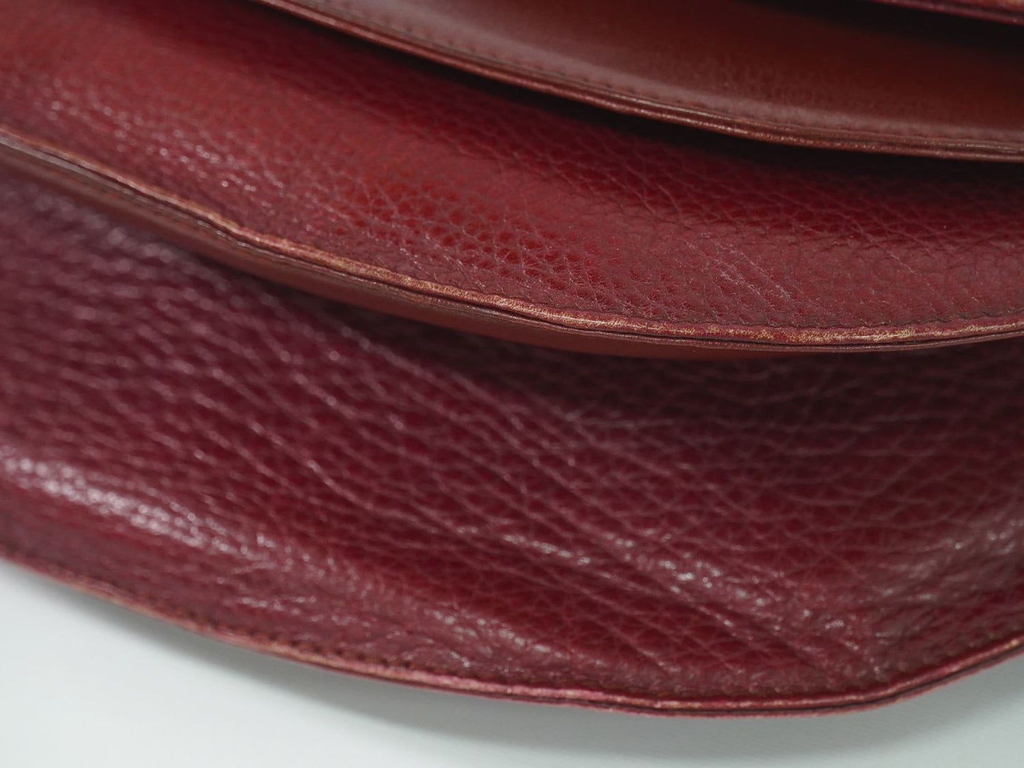 Cartier マストライン ショルダーバッグ ボルドー