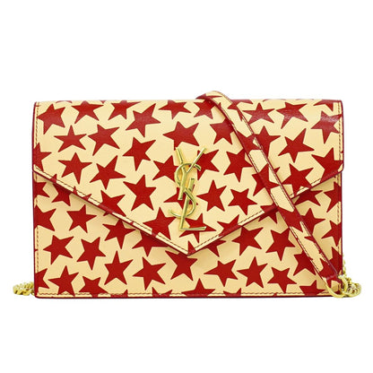 SAINT LAURENT ショルダーウォレット レッド