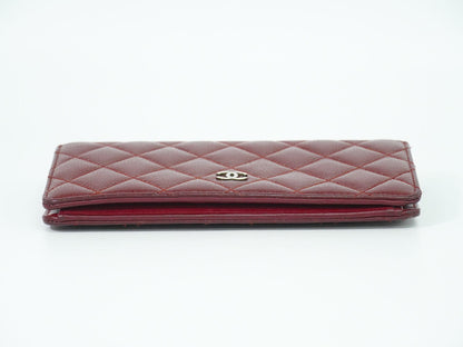 CHANEL ココマーク マトラッセ 長財布 ボルドー