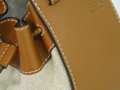 LOEWE ハンモック 2WAY ショルダーバッグ ベージュ ブラウン