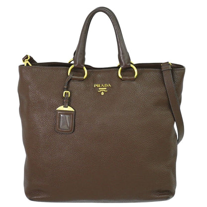 PRADA 2WAY ショルダーバッグ ブラウン