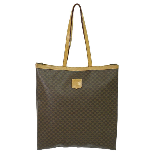 CELINE マカダム トートバッグ ブラウン