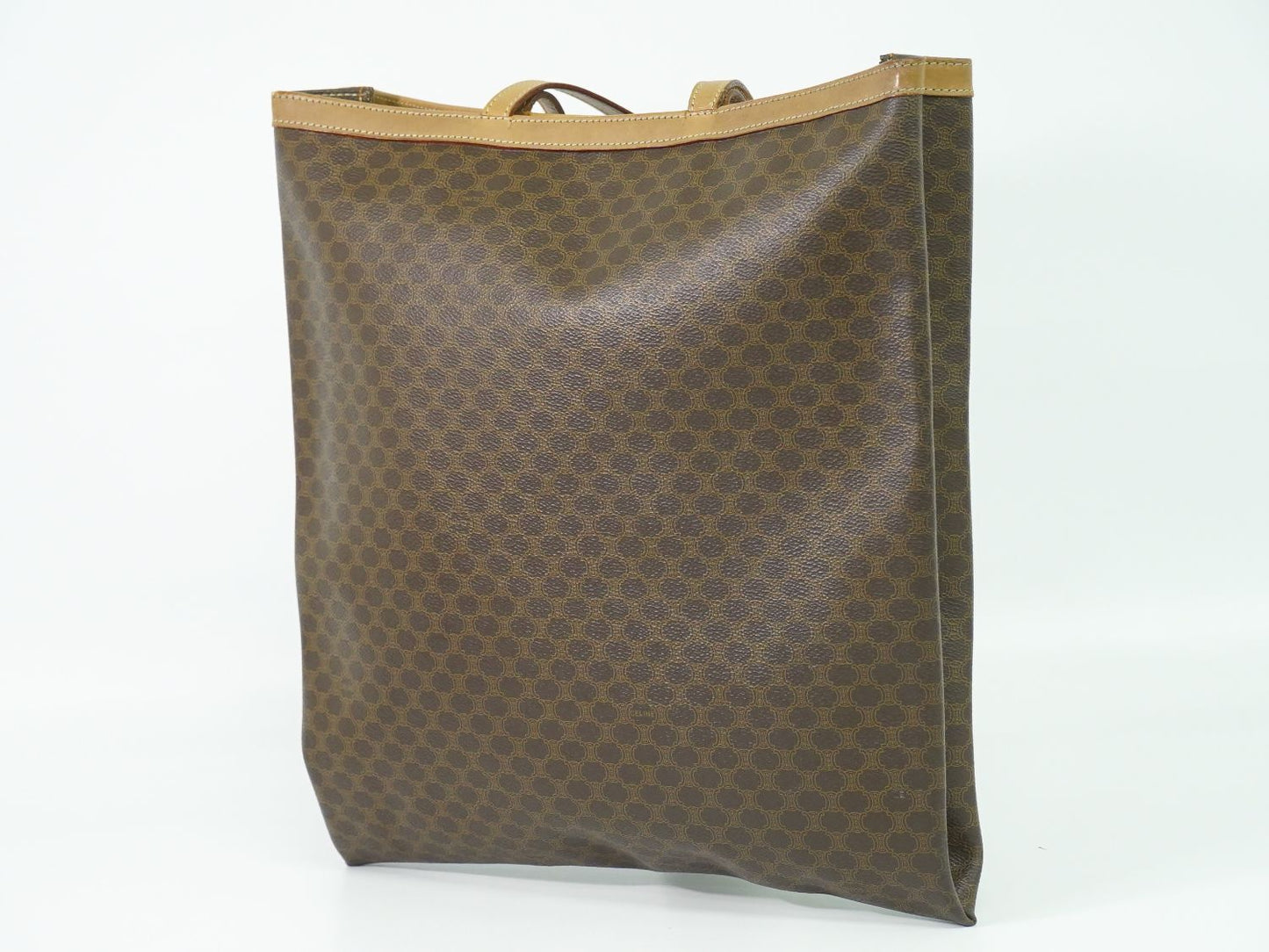 CELINE マカダム トートバッグ ブラウン